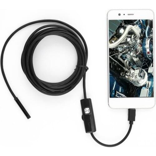 1/1.5/2/3.5/5M 5.5mm Endoscope Camera 720P Soft Cable Waterproof 6 LED Mini USB Endoscope Inspection Camera For Android PC