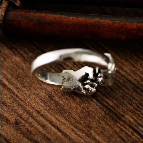 Classic Punk Boxing Glove Ring Fashion Mens Adjustable Ring Domineering Mens Underground Boxing Hall Jewelry Accessories