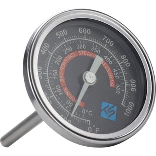 Latest Stainless Steel Barbecue Smoker Grill Thermometer Temperature Gauge 50-500