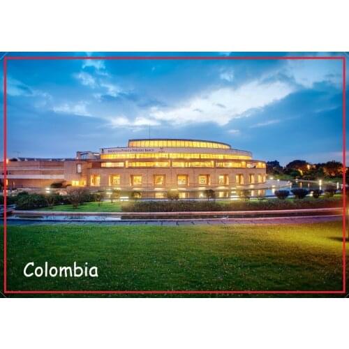 78*54mm Travel Fridge Magnets 21360,Biblioteca_Virgilio_Barco_Bogota_Colombia Tourist Magnets;world scenery tourist area