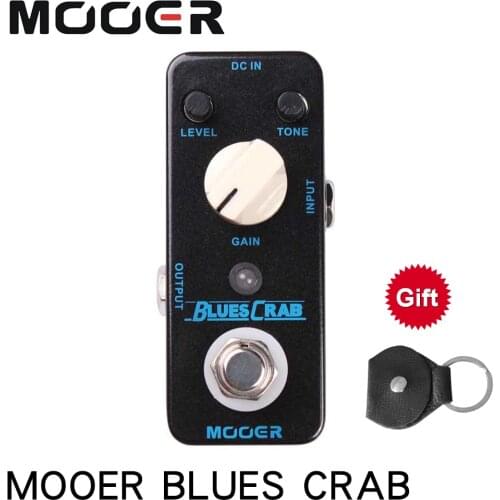 MOOER MBD1 BLUES CRAB Blues Overdrive Guitar Effect Pedal True Bypass Electric Guitar Pedal Full Metal Shell Guitar Accessories