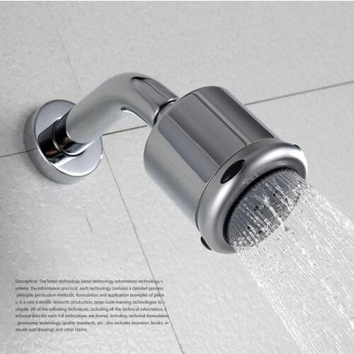 Bathroom Wall Mounted Shower Head Chrome and ABS Material shower faucet Accessories ABS Air Booster