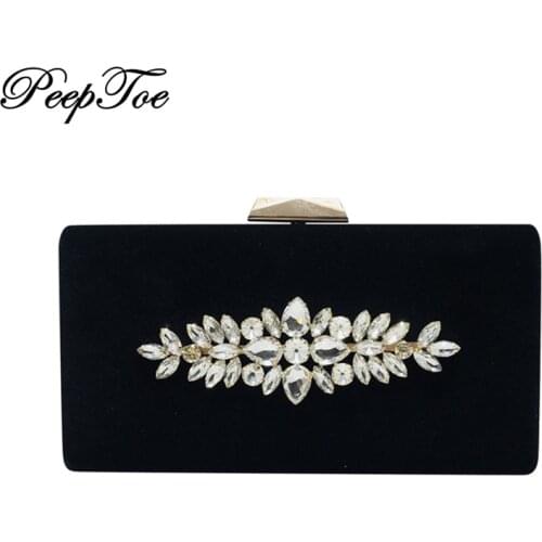 NEW DESIGN BRIDAL LUXURY SHINE CRYSTAL EVENING BAG CLUTCH