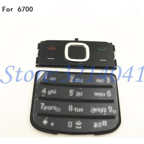 Original New For Nokia 6700 6700C Classic Housing Keypad Mobile Phone 6700C Keyboard Replacement English Or Russian Keypad