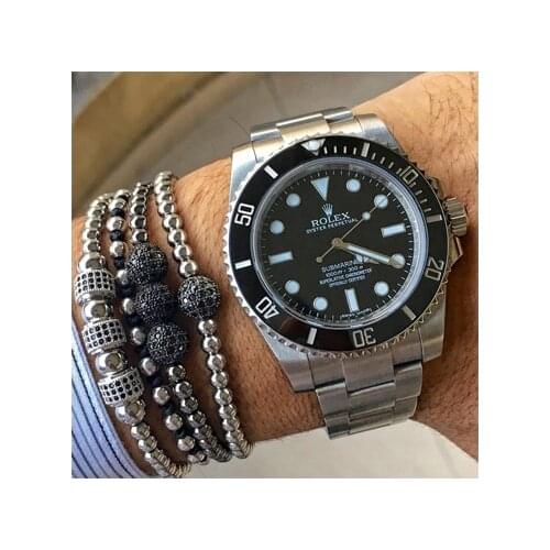 Braided Macrame Bracelet Men Pulseras Mujer Moda 2018 Jewelry Round Beaded Anil Arjandas Bracelets DIY Zirconia Pulsera Armband