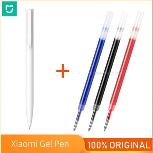 Xiaomi Mijia Pen Mi Gel Pen With 0.5mm Swiss Refill 143mm Rolling Roller Black Ink Xiomi Signing Ballpoint Pens For School