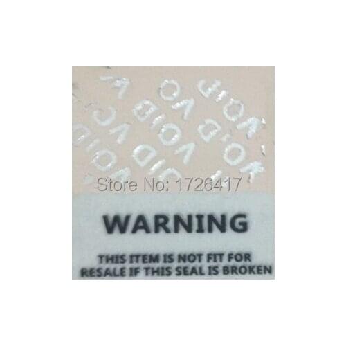 Silver pet stickers, 500 PCS/lot, 3 * 1.5 cm, packing label, warranty is invalid, the sealing label, anti-counterfeit labels