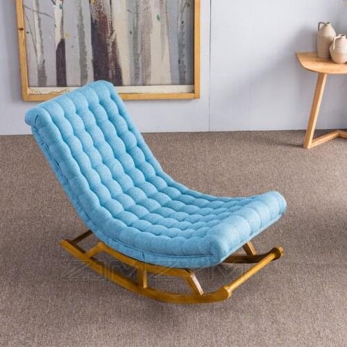 Modern Design Rocking Lounge Chair Lazy sofa uxury Rocking Chair Chaise old man solid wood rocking chair leisure chair nap chair
