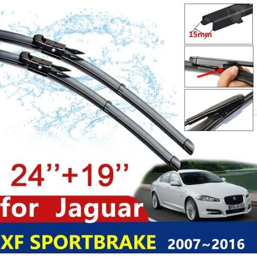 For Jaguar XF Sportbrake 2007~2016 XF Car Wiper Blade Windshield Wipers Car Accessories 2008 2009 2010 2011 2012 2013 2014 2015