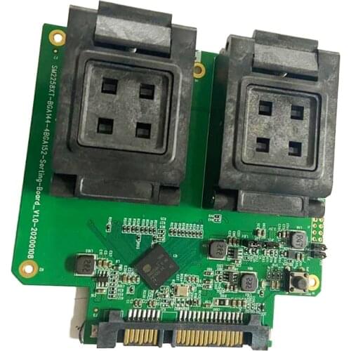 SSD Solid State IC Test Fixture Chip Test Stand With controller SM2259XT 2 in 1 test board Flash memory test stand 8CE