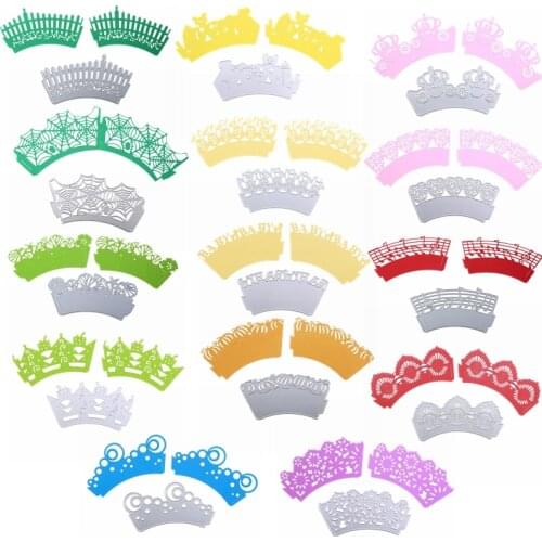 Cupcake Decoration Christmas Heart Various Style Lace DIY Metal Cutting Dies Scrapbook Card Album Make Embossing New Dies 2020