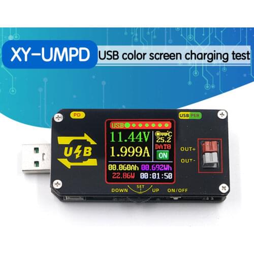 USB Color screen charging tester Numerical control voltage Buck and boost power supply Applicable model:XY-UMPD