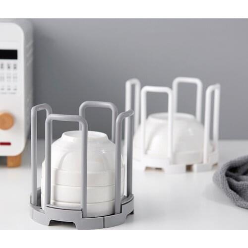 Retractable Drain Bowl Rack Stacking Storage Detachable Hollow Anti-Falling Stand For Cutlery Kitchen Organizer Accessories