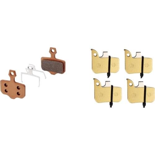 5 Pair Bicycle Disc Brake Pads Bicycle Metallic Disc Brake Pads Mtb Bike Parts Rose Gold & Gold