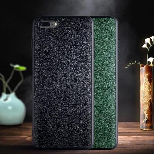 Case for iphone 8 7 Plus case with Retro business PU leather design,TPU+PU 2in1 material