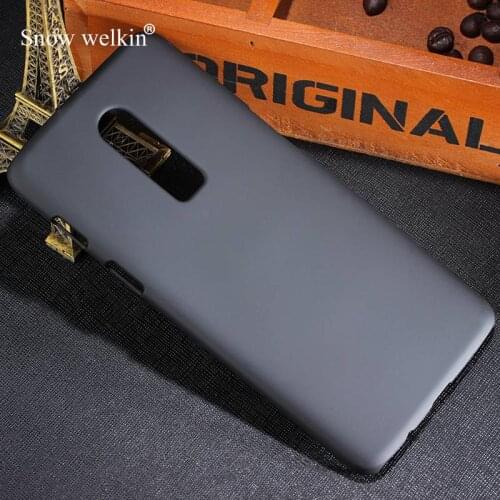 Snow Welkin For OnePlus6 Luxury Rubberized Matte Plastic Hard Case Cover For OnePlus 6 1+6 6.28 inch Back Phone Cases