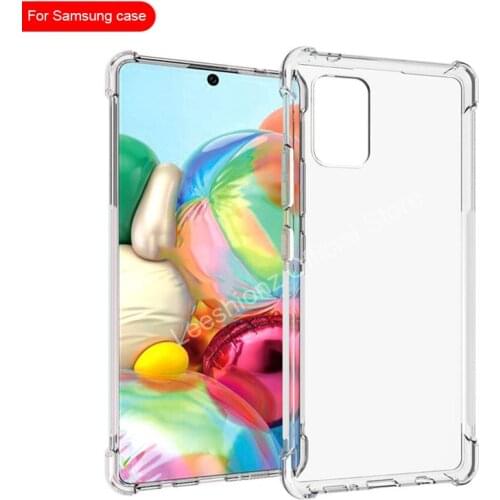 Phone Case On For Samsung Galaxy A10 A20 A30 A40 A50 Transparent Soft Back Cover A01 A11 A21 A31 A41 A51 A21S Protective Case