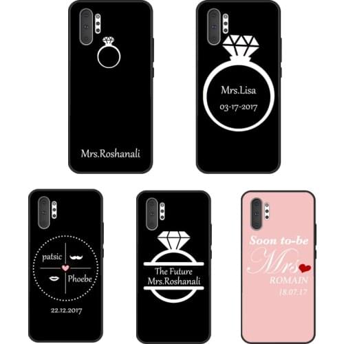 Personalised Wedding Mrs To Be Bride Case For Samsung Galaxy S21 Ultra Note 20 Note 10 9 S8 S9 S10 Plus S10e S20 FE Back Cover