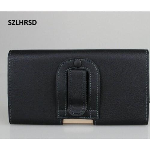 SZLHRSD Belt Clip PU Leather Waist Holder Flip Pouch Case for Huawei Nova 3i Phone cover For Nokia 5.1 Plus X6 X5 Alcatel 5V