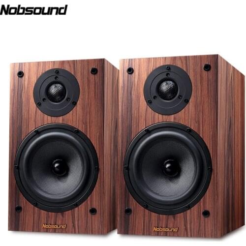 Nobsound DM3 Wood 120W 1 Pair 6.5 inches Bookshelf Speakers 2.0 HiFi Column Sound Home Professional speaker