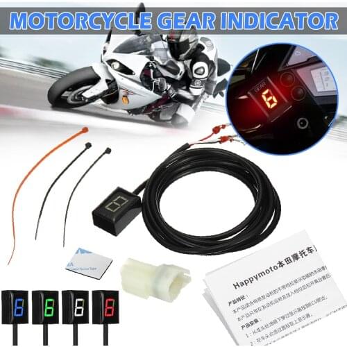 AUDEW motorcycle Ecu directly installed 1-6 speed gear display indicator for Kawasaki ER6N Ninja 650 300 Z750 Z900 Z800Zx6R