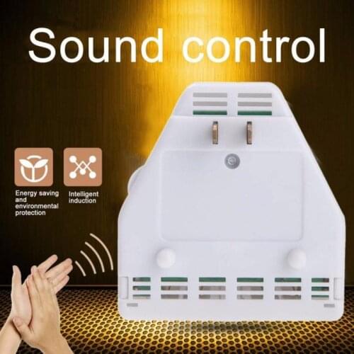 Sound Activated On/off Switch By Hand Clap 110/220V Electronic Control Gadget White US Plug