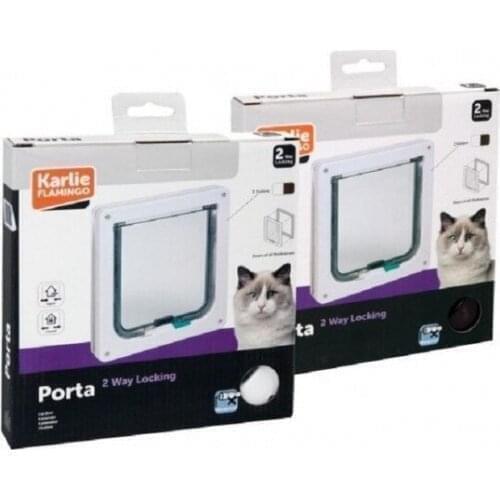 Karlie 2 Way Lockable Cat Door Coffee 19,2x20CM 337292773
