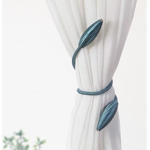 Arbitrary shape strong Curtain Tiebacks Plush Alloy Hanging Belts Ropes Curtain Holdback Curtain Rods Accessoires