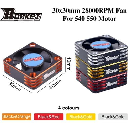 SURPASS HOBBY Metal Motor Cooling Fan 28000RPM Heat Dissipation Cooling Fan for 540 Brushless Motor Small Size Spare Parts