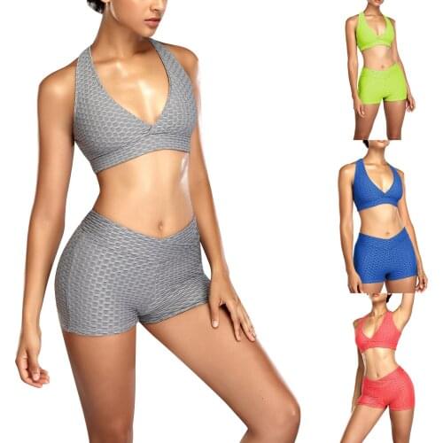 Hirigin Plus Size Women’s Fashion Solid Color Sports Bra Sexy Cross Back Beauty Fitness Gather Seamless Underwear for Ladies