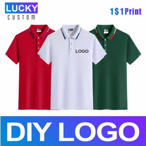 Mens Polo Shirt Short-sleeved Custom Company Brand Polo Print Clothes Embroidery Logo Breathable Comfortable Polo Shirt4xl