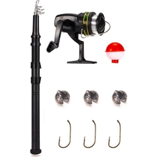 Hot-Fishing Gear Set Combination 1.6M Fishing Rod and Fishing Reel Tackle Gear Accessoires for Saltwater Freshwater Fishing