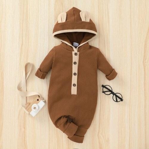 0-12M Autumn Knitted Baby Romper Cotton Long-sleeved One-piece Rompers Baby girl Jumpsuit Clothes