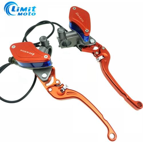 Motorcycle 22mm 7/8'' Handlebar Piston 14mm Hydraulic Clutch Brake Pump Master Cylinder With M10 Mirror mounting holes Handle