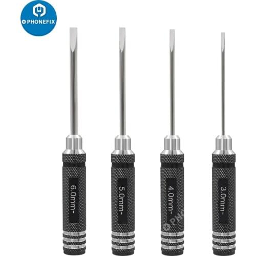 Precision Slotted Screwdriver 3.0/4.0/5.0/6.0mm Slotted Screw Driver Screwdriver Set Wrench Tool Kit For FPV Racing Drone RC Car