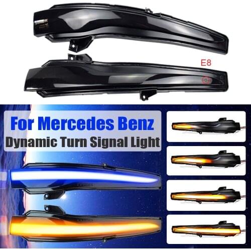Dynamic Blinker LED Turn Signal Light Indicator For Mercedes-Benz C E S Class GLC W205 X253 W213 W222 V Class W447