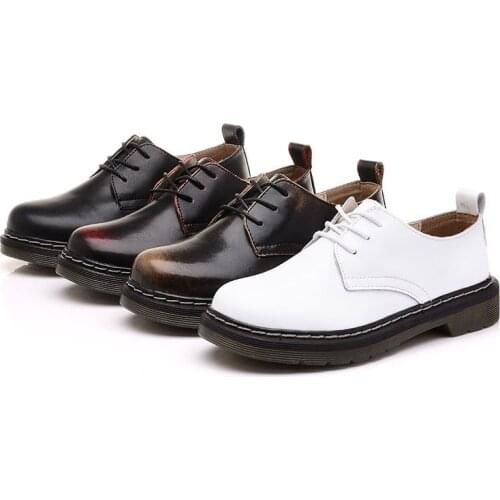 Women Mary Janes Pumps Lace-up Shallow Ankle Boots Female Spring Summer Shoes for Women Boots High Quality Genuine Leather