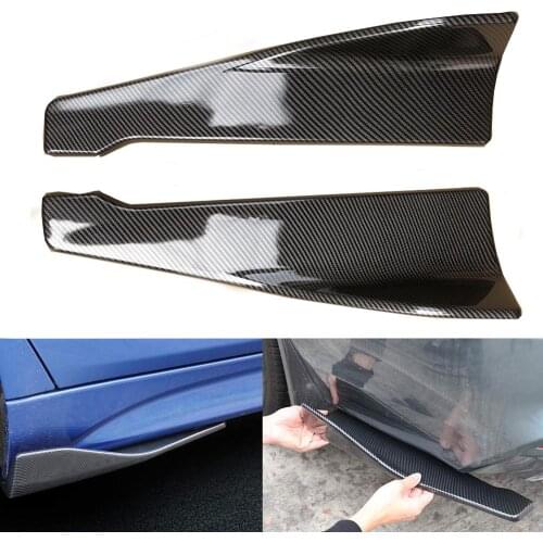 Car Bumper Spoiler Rear Lip Side Skirt Extension Splitter Winglet Wing Kit