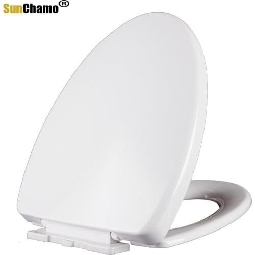 PP Universal Cushioning Bottom Toilet Cover Thickened Toilet Cover Slowly Drop U-shaped Length 415 To 440mm, Width 340mm