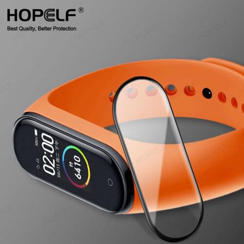 3D Protective Glass For Xiaomi mi band 4 Full Cover HD Mi band4 Watch Tempered Glass For Xiaomi mi band 4 Screen protector