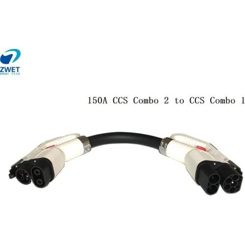 ZWET 150A CCS Combo 2 to CCS Combo 1 DC Quick Charger Adapter With 0.3m Cable Quick Charging Station