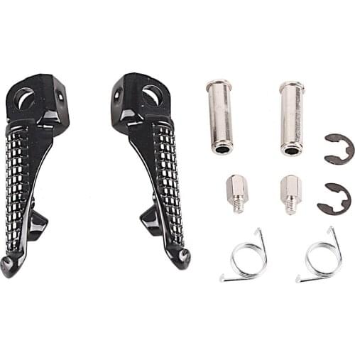 2x Motorcycle Front Foot Peg Footrest for Kawasaki Ninja ZX6R 2003-2013 & ZX10R 2004-2013 & ZX9R 1998-2003 & ER6N ER6F 2009-2013