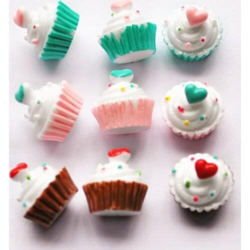 15pcs Scrapbooking Phone Case Decorative Craft Cute DIY Miniature Artificial Fake Food Resin Cabochons
