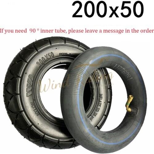 8 Inch Electric Scooter Inner and Outer Tire 200x50 City Road Outer Tire and Butyl Rubber Thick Inner Tube for Kugoo M4 Pro