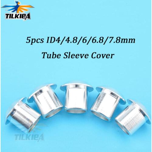 RC Boat Aluminum Water Cooling Tube Sleeve Cover ID4/4.8/6/6.8/7.8mm for 3X5mm 3X6mm 4X7mm 4X8mm Silicone Watercooling Tube