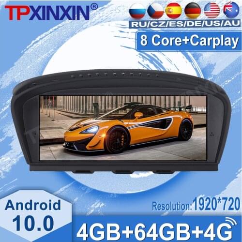 64G For BMW 5 Series E60 2005 2006 - 2010 Android 10 Car Tape Recorder video Multimedia GPS Navigation HD Touch 8.8 Inch Screen