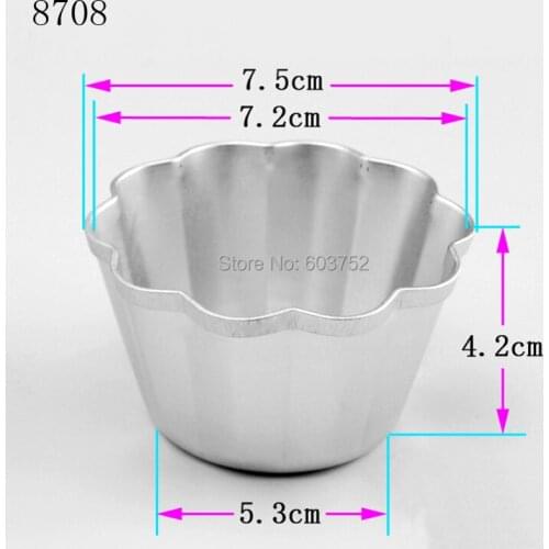 BAKEST 50pcs per lot 3d Blossom Aluminum Alloy Cake Molds DIY Petal Decoration Tools Baking Cake Pans