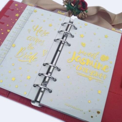 3pcs/set PVC A5 A6 Notebook Journal Agenda Planner Divider Spiral Loose Leaf Divider Creative Stationery Office School Supplies