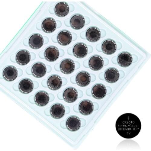 25pcs/lot Watch Batteries CR2016 3 Volt Lithium Battery Watch Button Cell Coin Batteries For Toys Computer Calculator