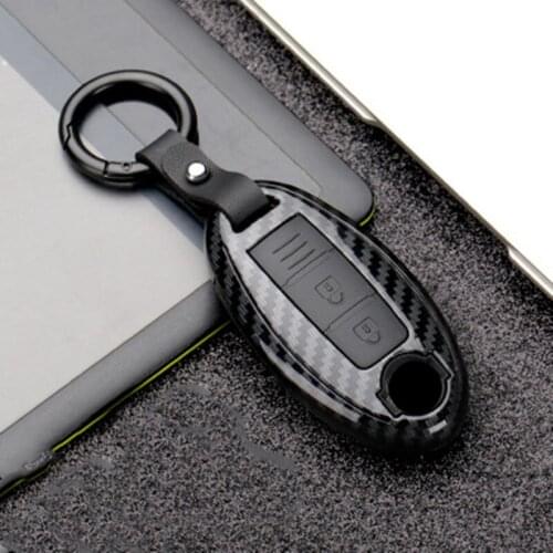 Carbon Fiber Remote car Key Cover Case shell For Nissan Qashqai J10 J11 X-Trail t31 t32 kicks Tiida Pathfinder Murano Note Juke